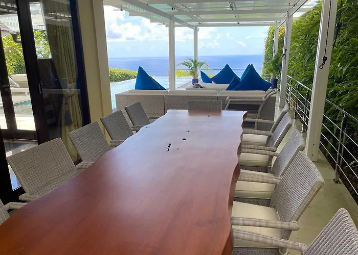 Villa Azure Aura Luxury 5 Star Bali Cliffside Ocean View, Pool And Garden Uluwatu